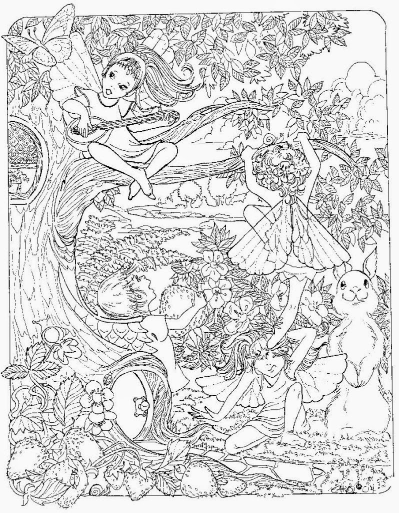 Detailed Printable Coloring Pages For Teens
 Printable Detailed Fairy Coloring Pages Superhero Coloring