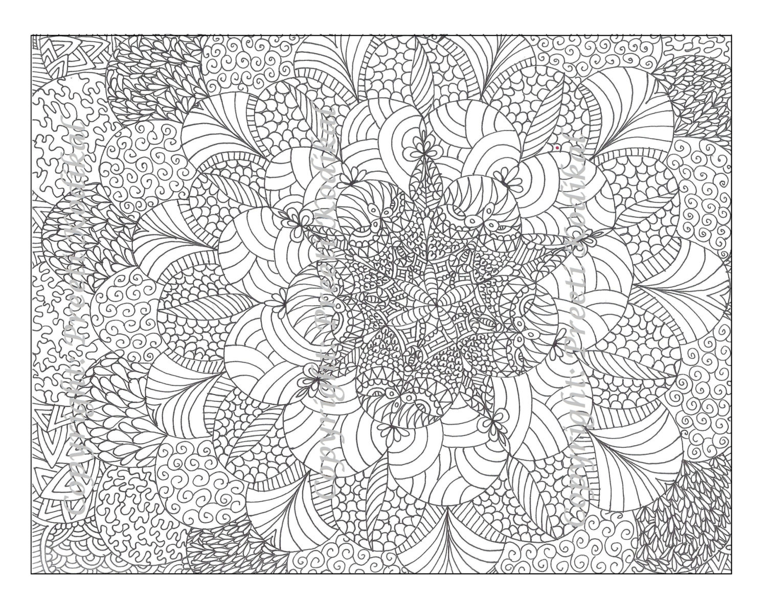 Detailed Printable Coloring Pages For Teens
 Free Printable Abstract Coloring Pages for Adults