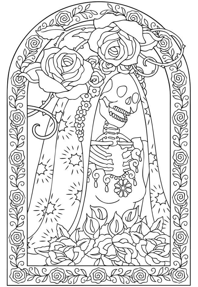 Best ideas about Dia De Los Muertos Coloring Book
. Save or Pin Coloring Books For Grown Ups Dia De Los Muertos Coloring Now.