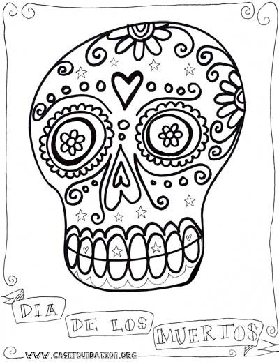 Dia De Los Muertos Coloring Pages
 1000 images about For Me on Pinterest