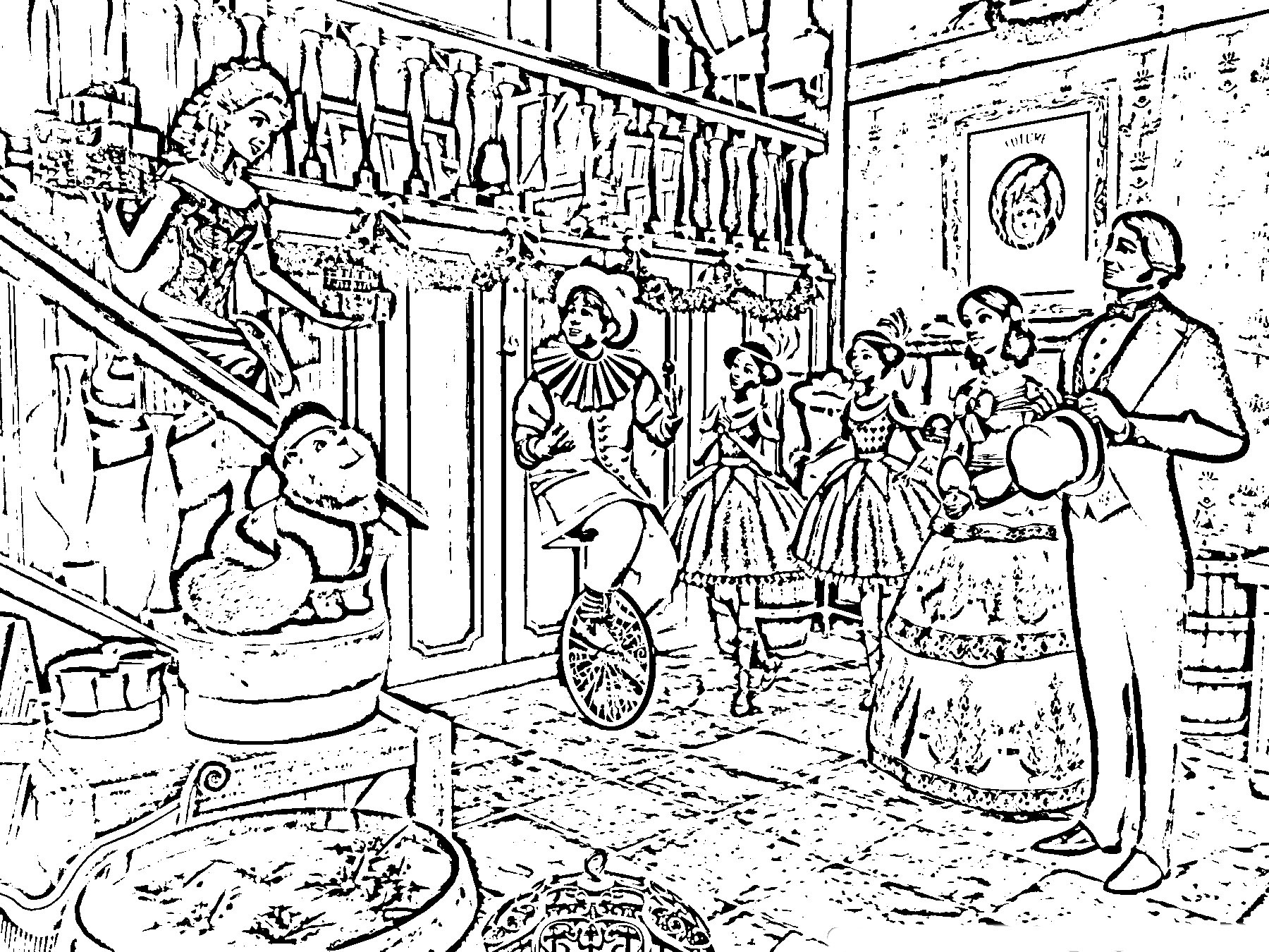 Difficult Christmas Coloring Pages For Kids
 Christmas Coloring Pages Hard