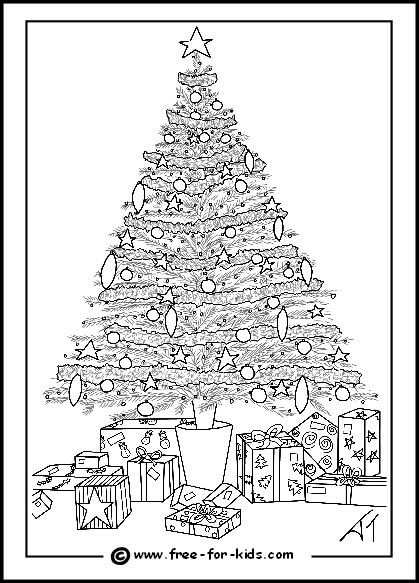 Difficult Christmas Coloring Pages For Kids
 Difficult Christmas