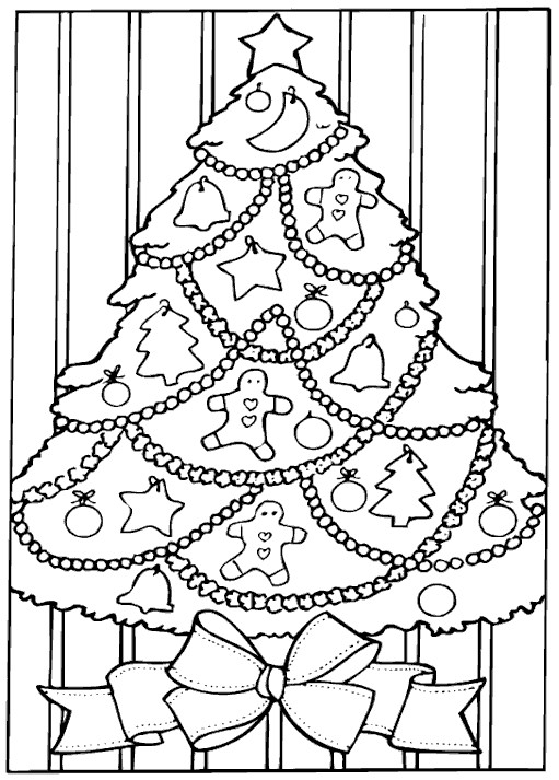 Difficult Christmas Coloring Pages For Kids
 Difficult Christmas Coloring Pages