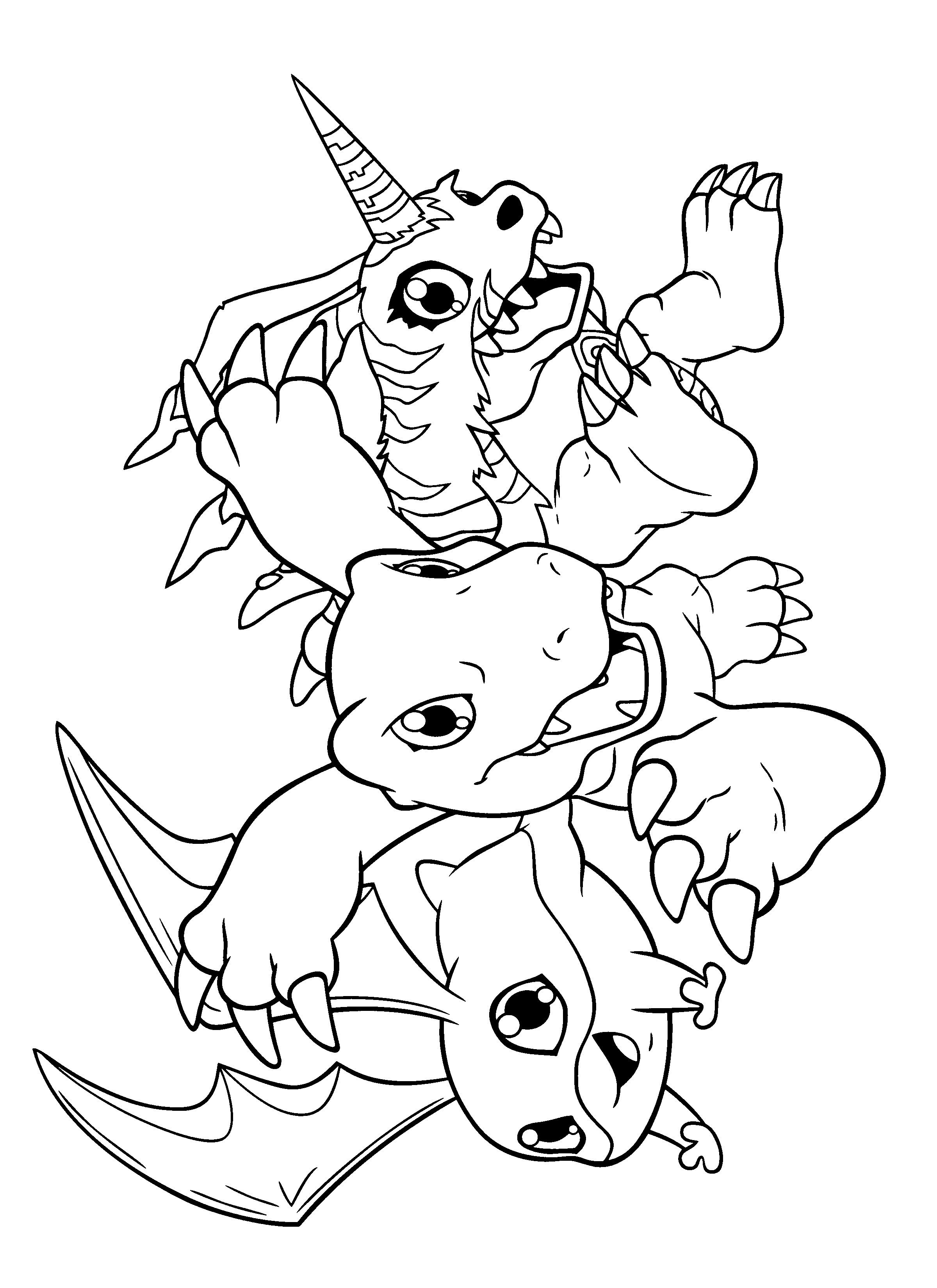 Digimon Coloring Pages
 Digimon Cards Free Colouring Pages