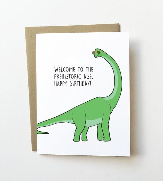 Best ideas about Dinosaur Birthday Card
. Save or Pin Damn you re old Funny Birthday card Dinosaur birthday Now.