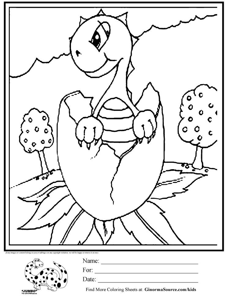 Dinosaur Coloring Sheets For Boys
 coloring pages for boys baby dinosaur