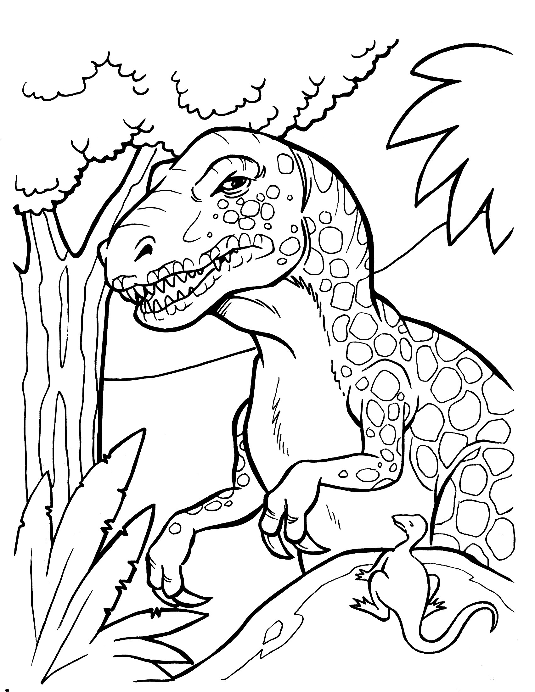 Dinosaur Coloring Sheets For Boys
 Big Dinosaur Coloring Pages