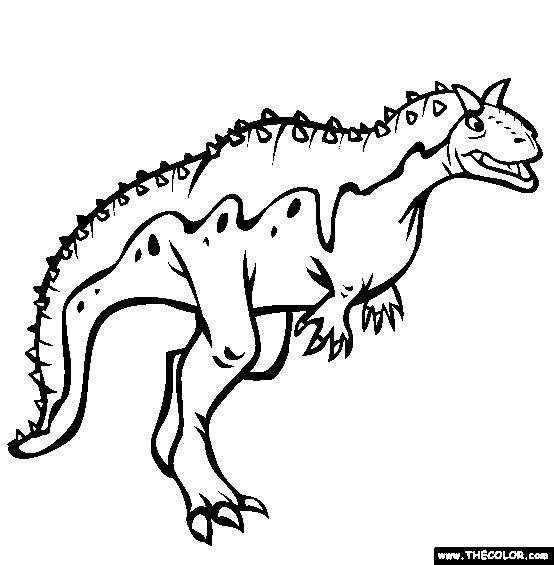 Dinosaur Coloring Sheets For Boys
 Carnotaurus Dinosaur Coloring Pages