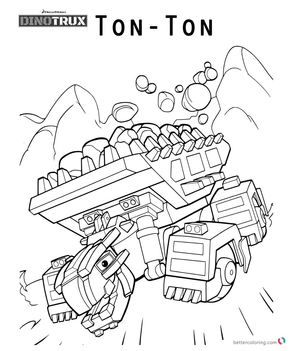 Dinotrux Coloring Pages
 Dinotrux Ton Ton coloring pages Free Printable Coloring