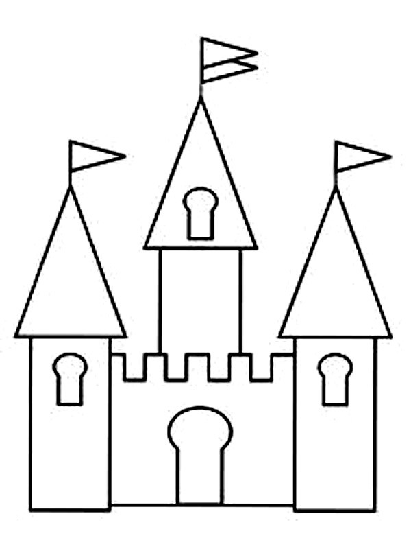 Disney Castle Coloring Pages
 Cartoon Design Disney Princess Castle Coloring Pages To Kids