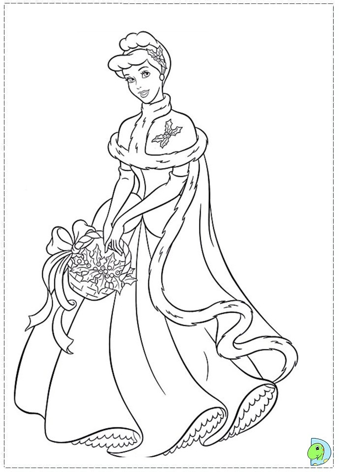 Disney Christmas Coloring Pages For Girls
 Disney Princess Christmas Coloring Pages AZ Coloring Pages