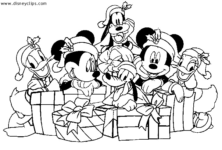 Disney Christmas Coloring Pages For Girls
 Christmas Disney Coloring Pages