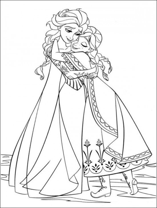 Disney Frozen Free Printable Coloring Sheets
 Coloring Page World Frozen Portrait