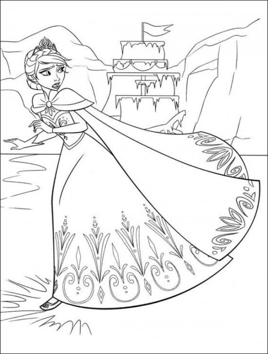 Disney Frozen Free Printable Coloring Sheets
 Coloring Page World Frozen Portrait