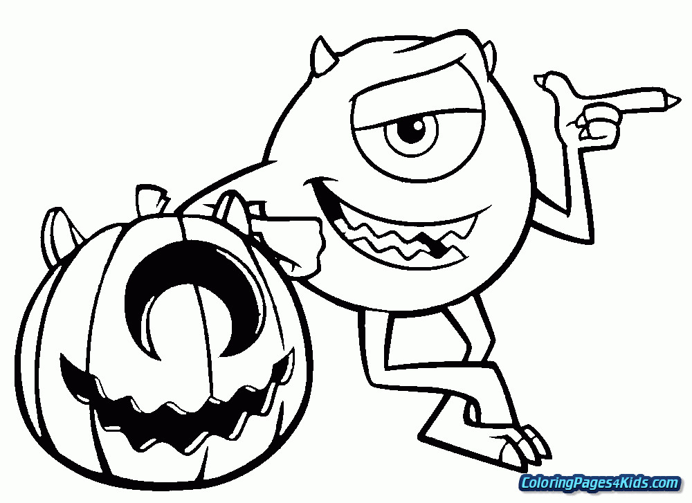 Disney Halloween Coloring Pages For Kids
 cute disney halloween coloring pages