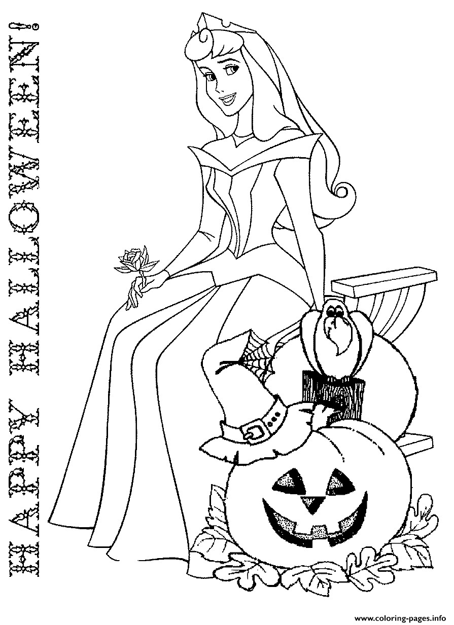 Disney Halloween Coloring Pages For Kids
 halloween disney princess coloring pages Download