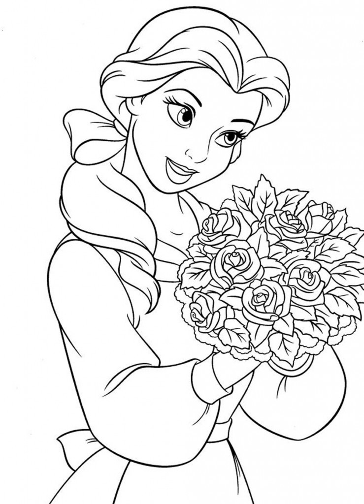 Disney Princess Coloring Pages
 Free Printable Disney Princess Coloring Pages For Kids