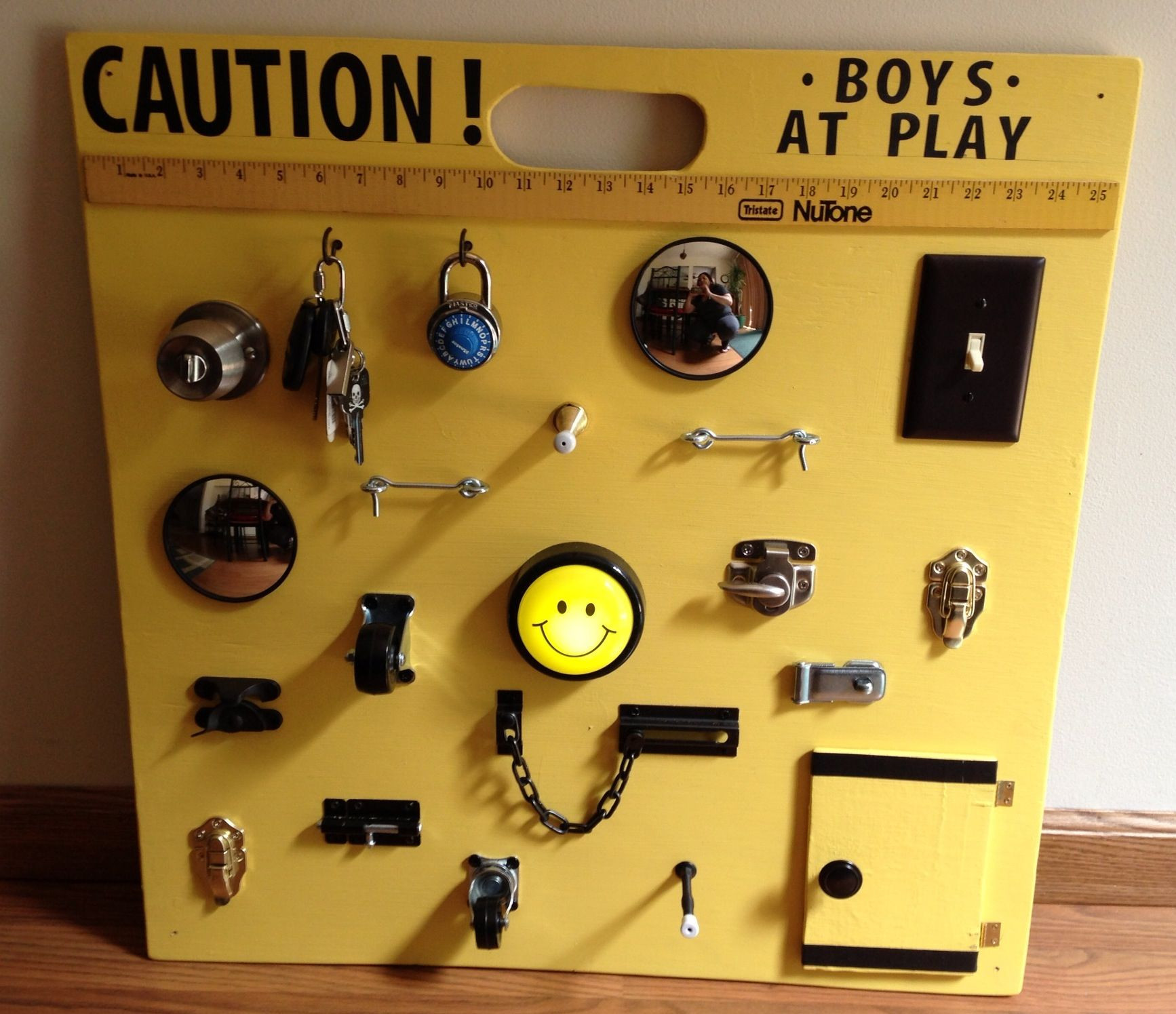 Best ideas about DIY Activity Board For Toddlers
. Save or Pin DIY BOYS BUSY BOARD for my grandsons harder to make than Now.