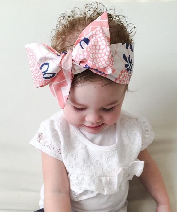 Best ideas about DIY Baby Head Wrap
. Save or Pin Items similar to Baby Headwrap Baby Head Wrap Coral Now.