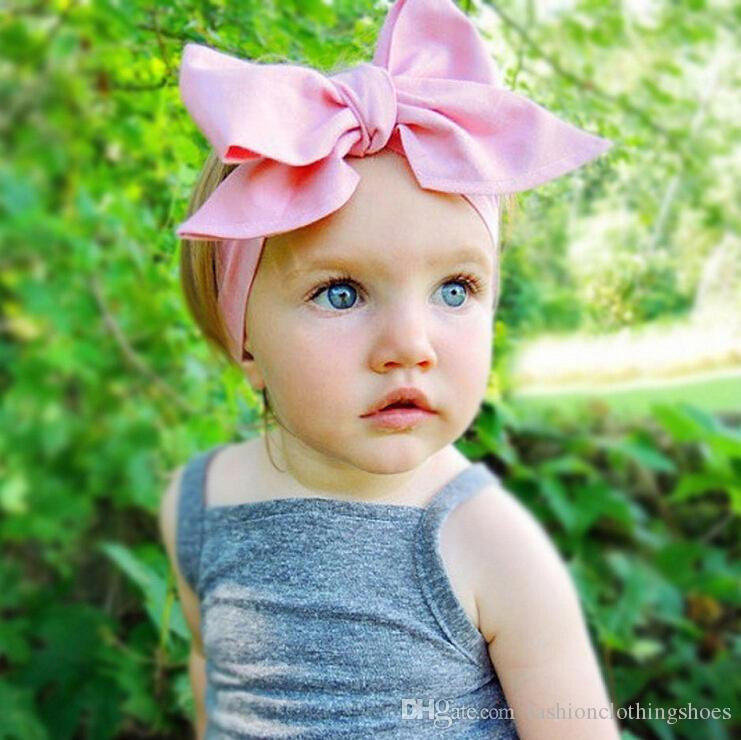 Best ideas about DIY Baby Head Wrap
. Save or Pin 2016 Diy Tie Bow Headband Big Bow Cute Dot Print Baby Now.