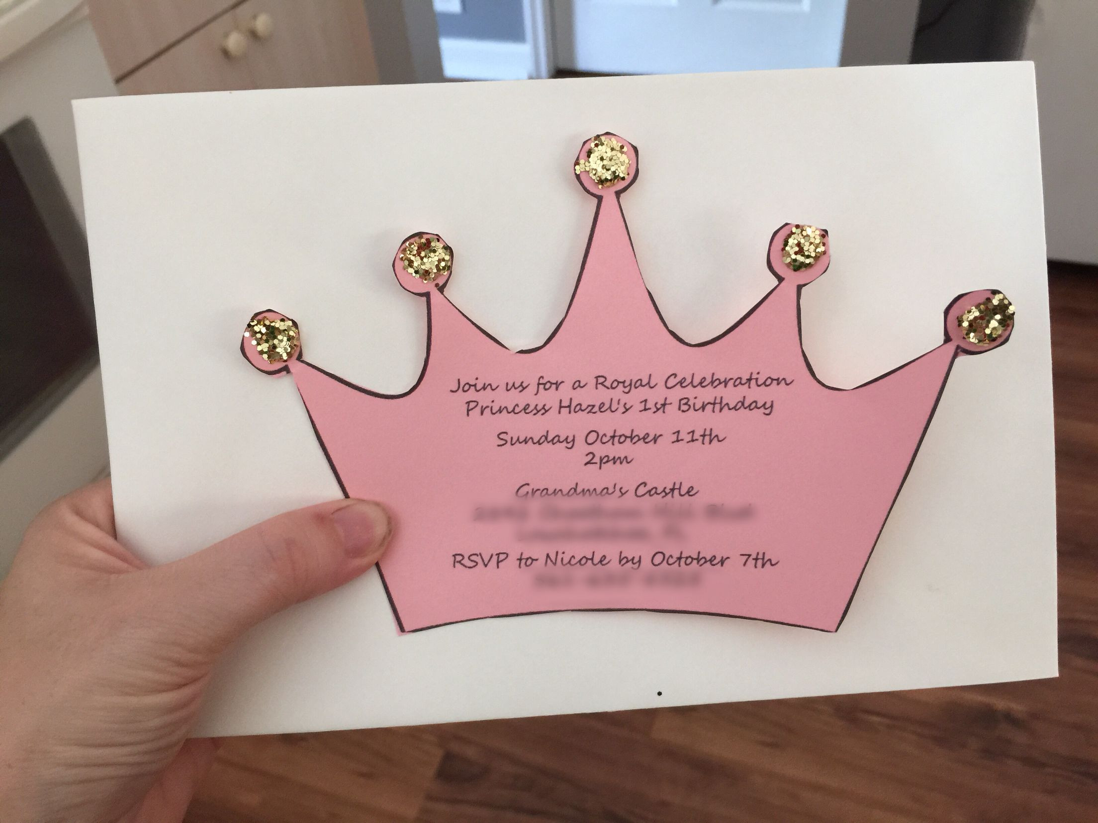 DIY Baby Shower Invitations Templates
 Fun and cheap DIY invitation for a princess birthday baby