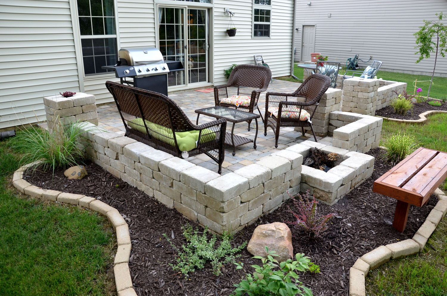 DIY Backyard Patio
 DIY backyard paver patio outdoor oasis tutorial