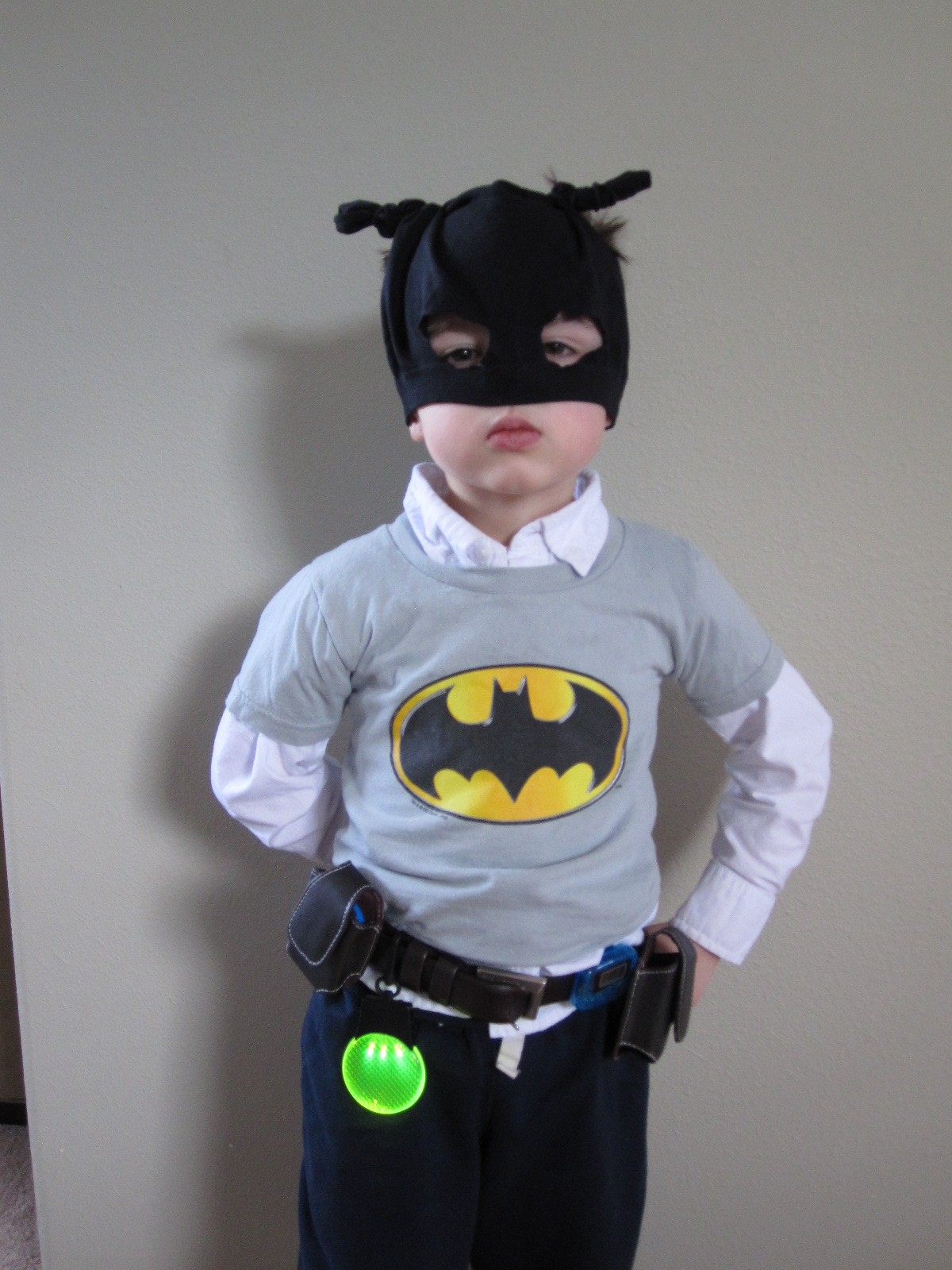 DIY Batman Costume Toddler
 DIY Batman Belt and Mask No Time For Flash Cards