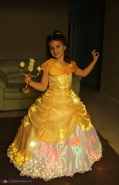 DIY Belle Costume
 Electrical Light Parade inspired Belle Costume