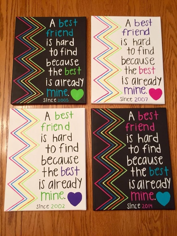 DIY Bestfriend Gifts
 Art And Craft Presents For Girls