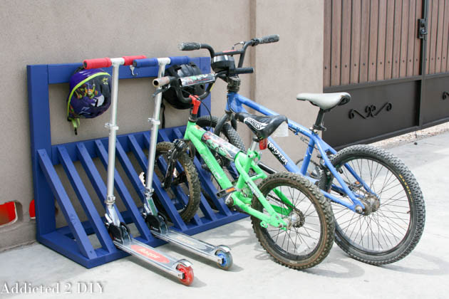 Best ideas about DIY Bike Rack
. Save or Pin Simple DIY Kid s Bicycle Rack with Helmet Storage Now.