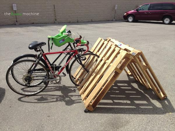 Best ideas about DIY Bike Rack
. Save or Pin 5 Simple DIY Pallet Bicycle Rack Now.