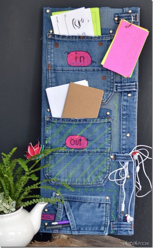 Best ideas about DIY Bill Organizer
. Save or Pin Make it bill organizer from jeans nellie bellie Now.
