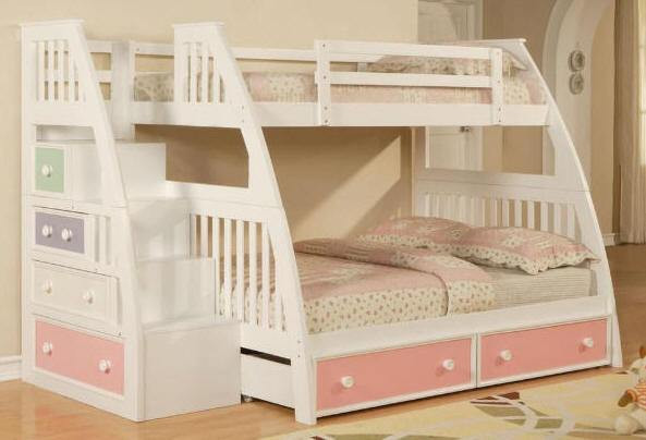 DIY Bunk Bed With Stairs
 Bunk Bed Plans Twin Over Full With Stairs Plans DIY