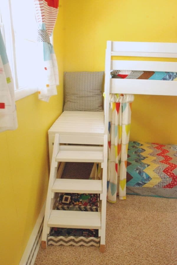 DIY Bunk Bed With Stairs
 DIY Kids Loft Bunk Bed with Stairs