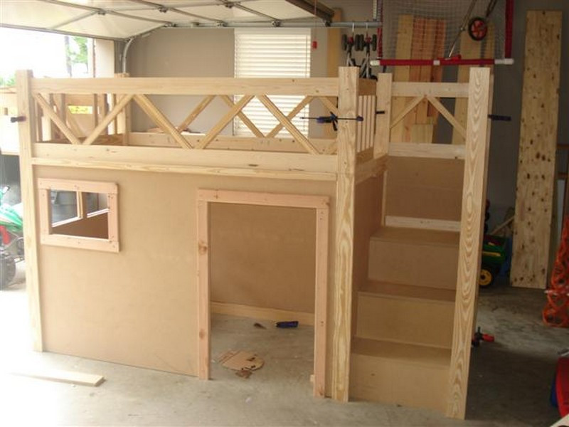 DIY Bunk Bed With Stairs
 DIY Fire Truck Bunk Bed