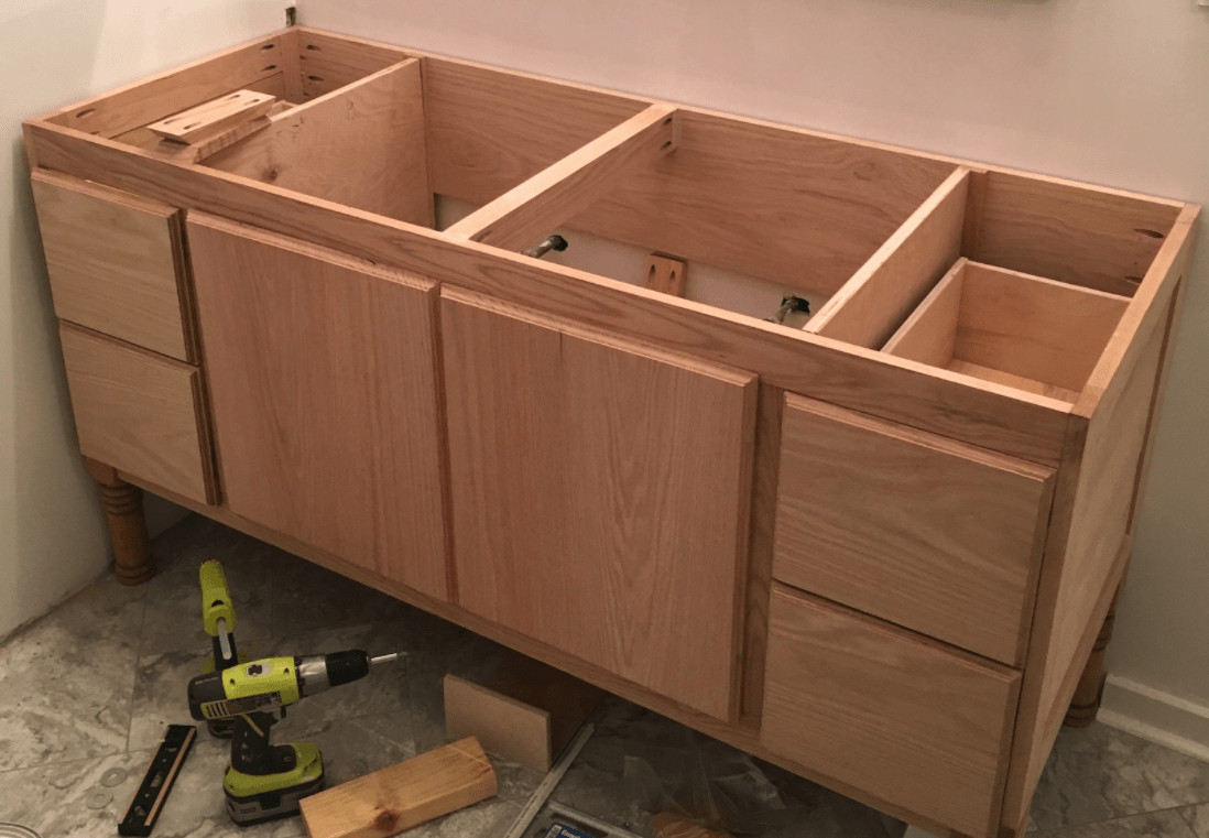 DIY Cabinet Building
 How to Dye Wood And Use Lime Wax to Finish Oak Highlight
