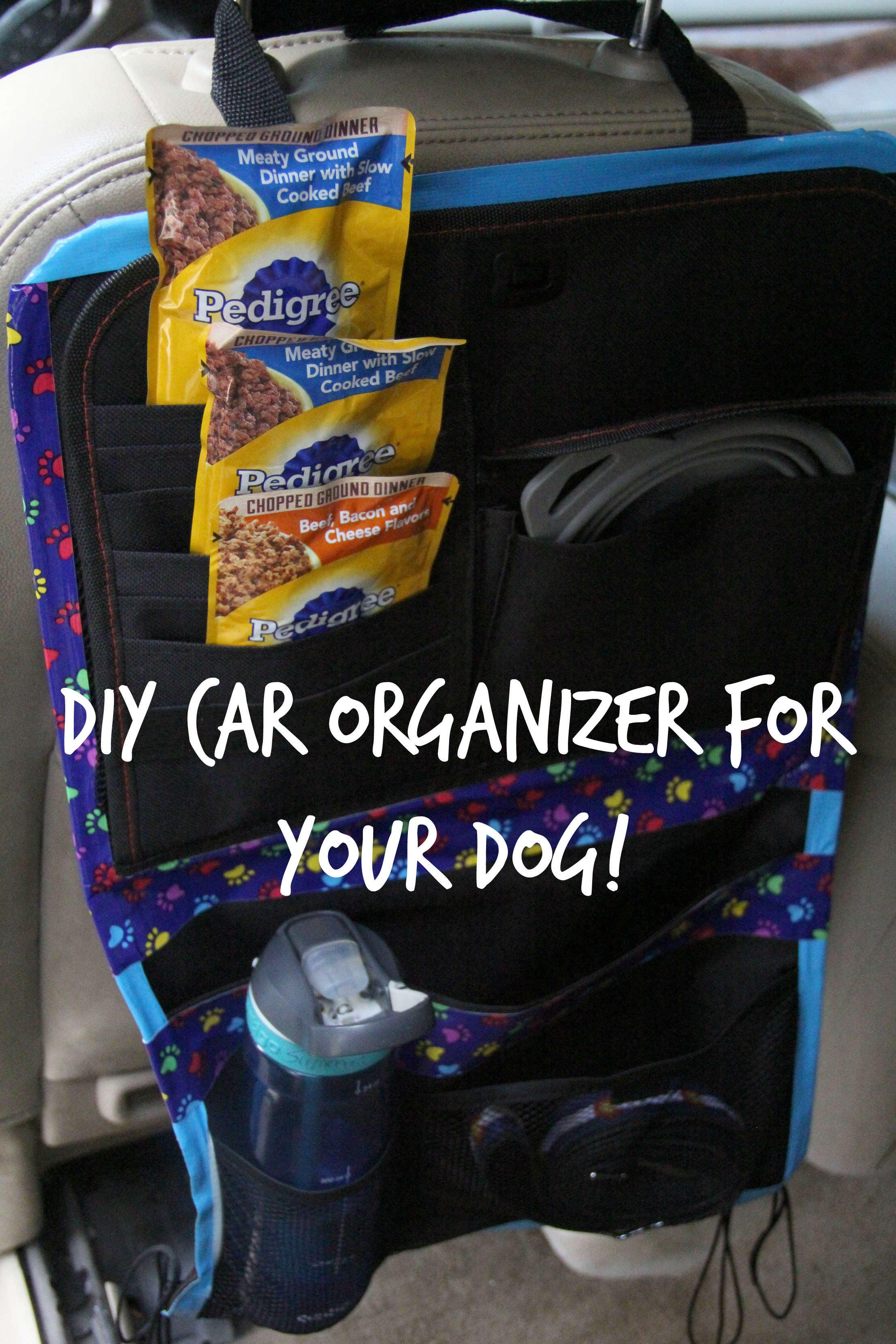 DIY Car Organizer
 Check out this DIY Car organizer for your dog with