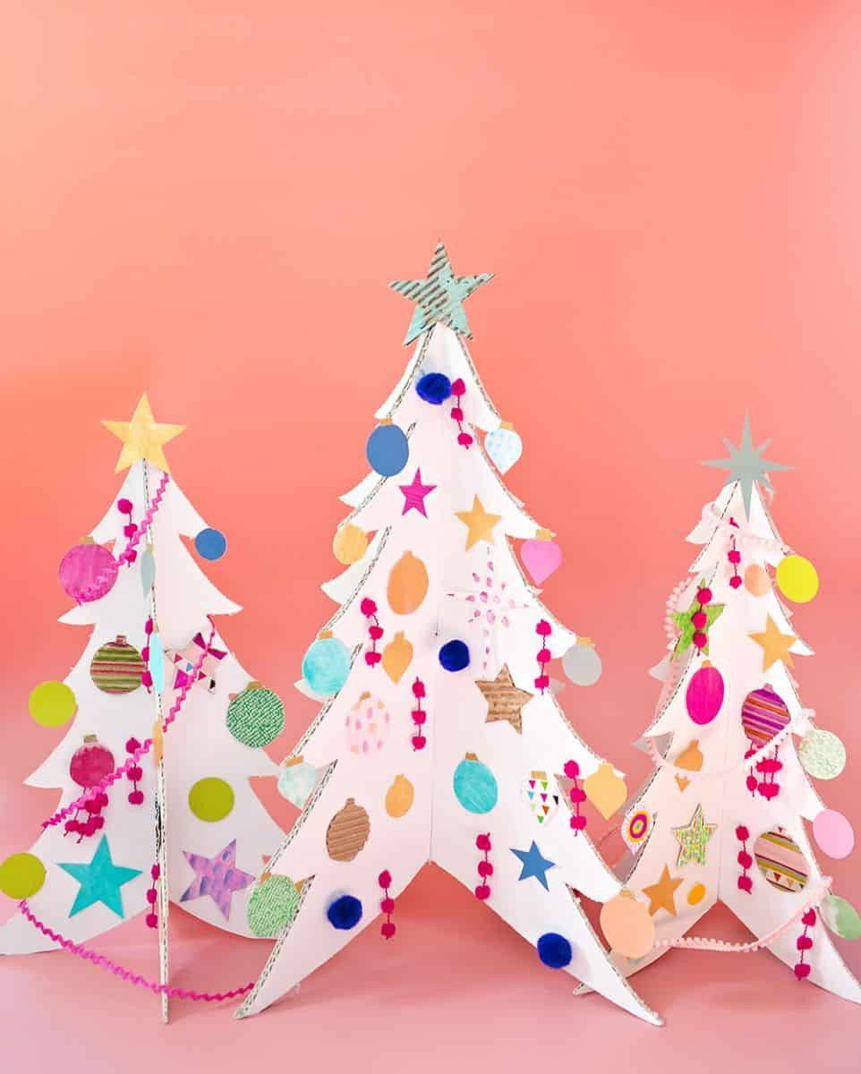Best ideas about DIY Cardboard Christmas Tree
. Save or Pin COLORFUL CARDBOARD CHRISTMAS TREES AND DIY ORNAMENTS Now.