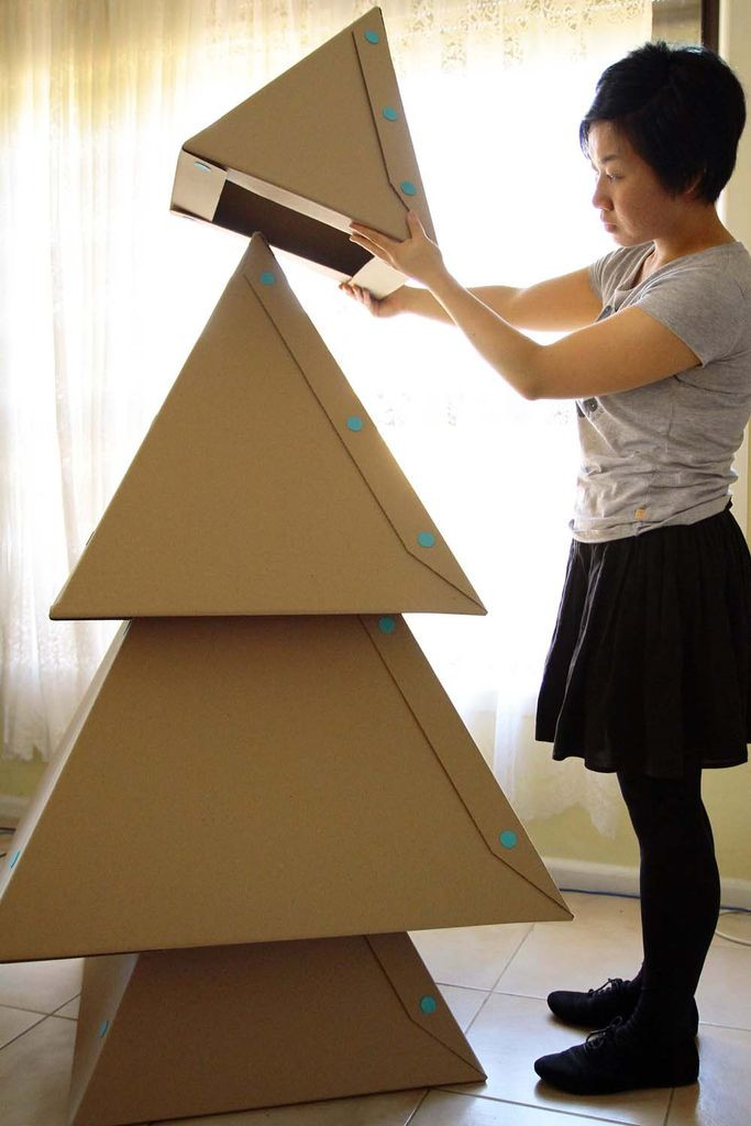 Best ideas about DIY Cardboard Christmas Tree
. Save or Pin DIY cardboard Christmas tree Christmas 2015 Tree Now.