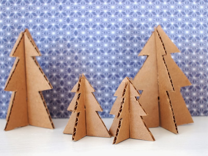Best ideas about DIY Cardboard Christmas Tree
. Save or Pin Make mini Christmas trees from Pipe Cleaners and Cardboard Now.