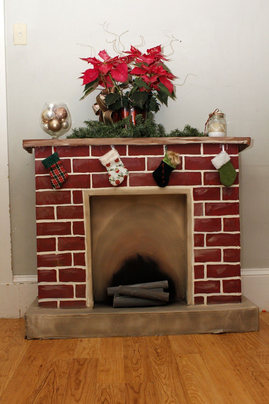DIY Cardboard Fireplace
 365 Days to Simplicity Chestnuts roasting on an cardboard