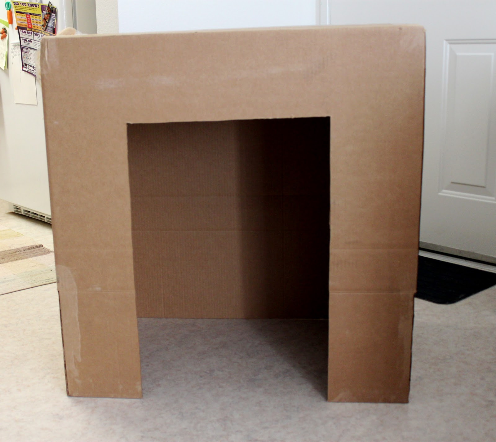 DIY Cardboard Fireplace
 Cation Designs DIY Cardboard Faux Fireplace