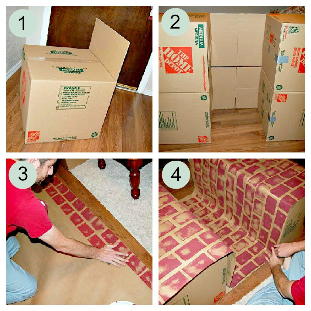 DIY Cardboard Fireplace
 Faux Fireplace How To Make A Fake Fireplace With Cardboard
