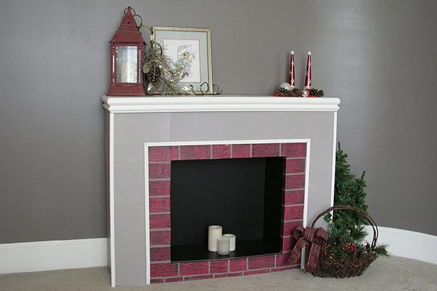 DIY Cardboard Fireplace
 Warm Your Home and Wel e Santa With This Cardboard