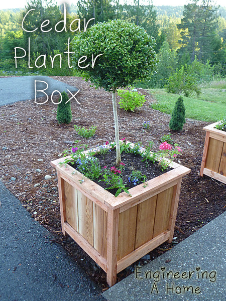 Best ideas about DIY Cedar Planter Box
. Save or Pin Pretty Front Porch DIY Cedar Planter Boxes Now.