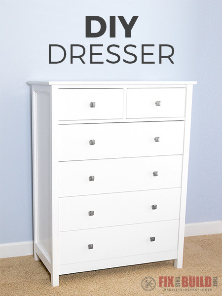 DIY Chest Of Drawers Plans
 How to Build a DIY Dresser 6 Drawer Tall Dresser