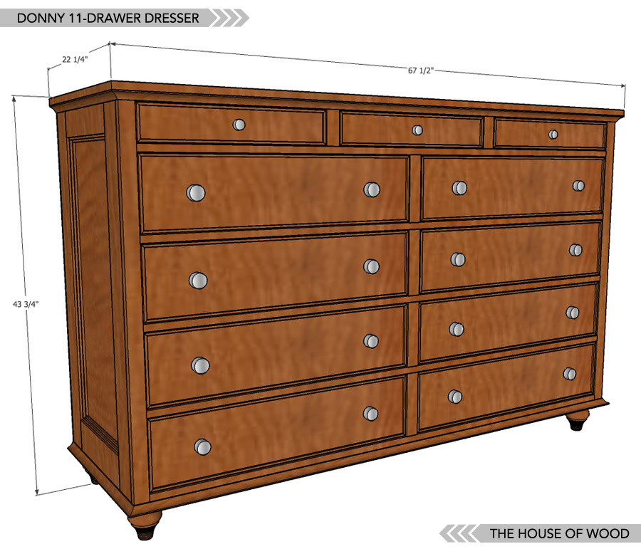 DIY Chest Of Drawers Plans
 How To Build A Dresser