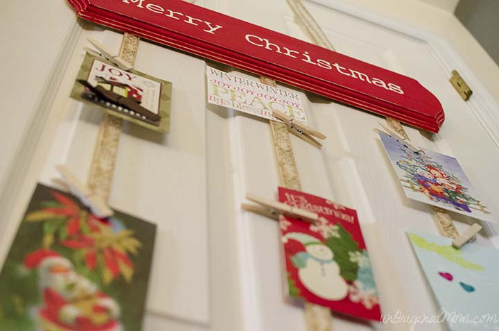 Best ideas about DIY Christmas Card Holder
. Save or Pin DIY Hanging Christmas Card Holder unOriginal Mom Now.