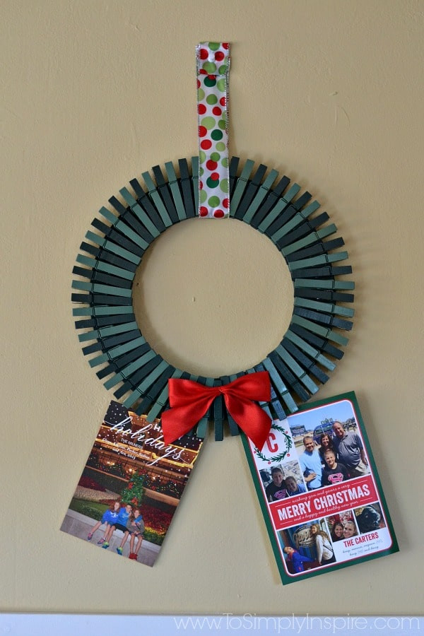 Best ideas about DIY Christmas Card Holder
. Save or Pin DIY Christmas Card Holder Wreath Now.
