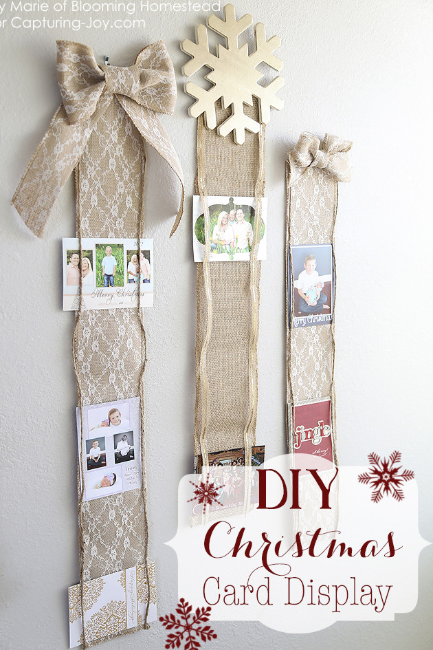 Best ideas about DIY Christmas Card Holder
. Save or Pin 15 Creative Ways to Display Holiday Cards Now.